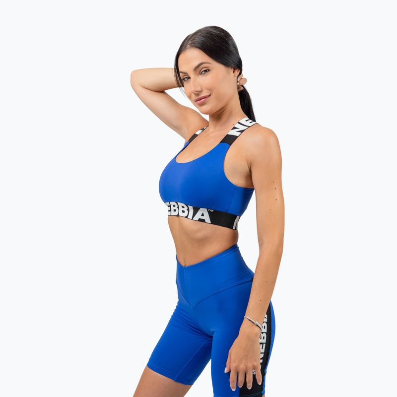 Biustonosz treningowy NEBBIA Iconic blue 6