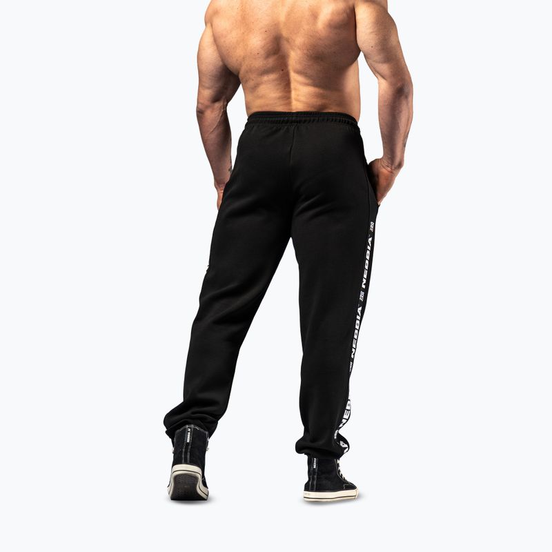 Spodnie treningowe męskie NEBBIA Hero black 3