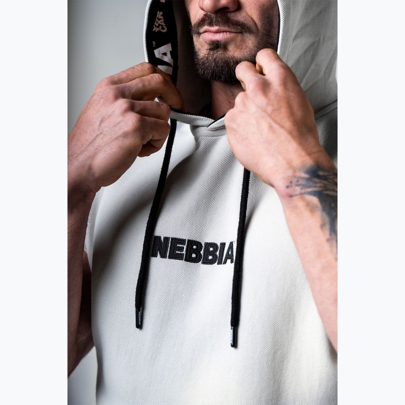 Bluza treningowa męska NEBBIA Hero light grey 3