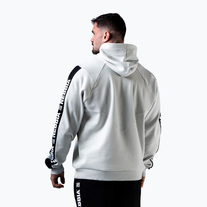 Bluza męska NEBBIA Hero Hoodie light grey 2