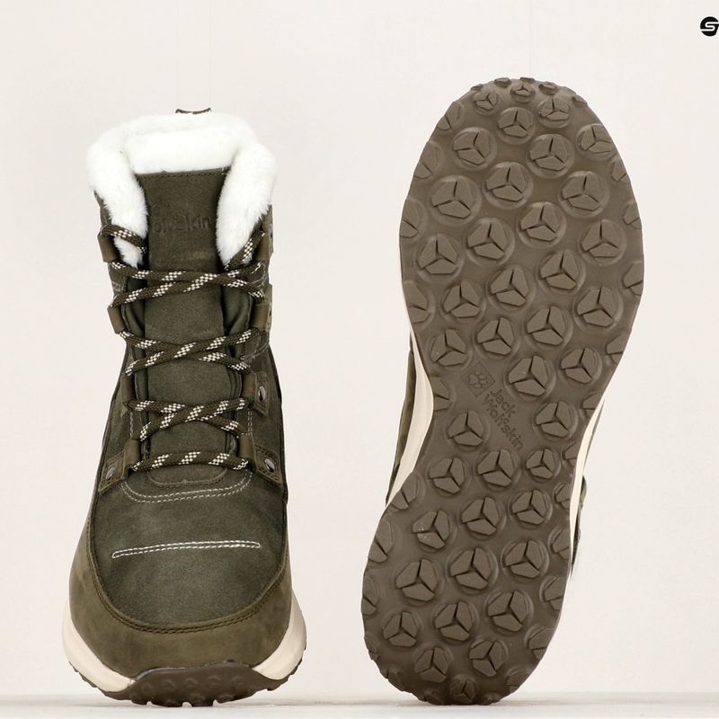 Śniegowce damskie Jack Wolfskin Dromoventure Texapore High island moss 13