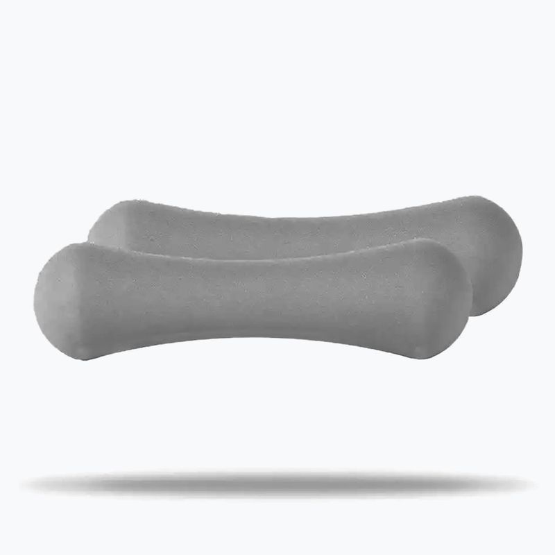 Hantle GymBeam Neoprene Dumbbells 2 x 1 kg light grey 6