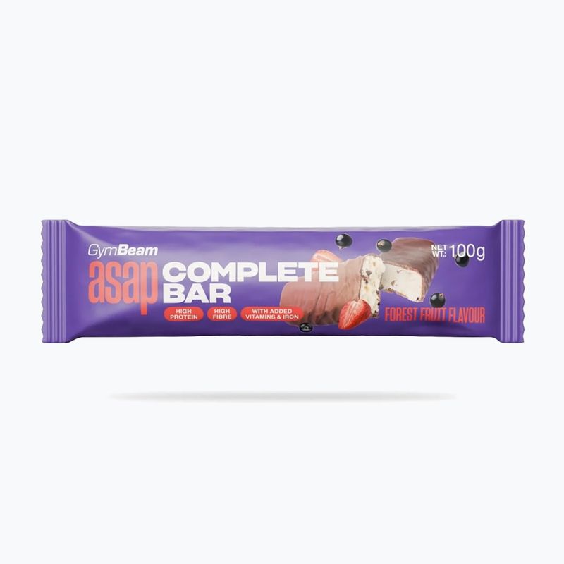 Baton proteinowy GymBeam ASAP Complete 100 g forest fruit