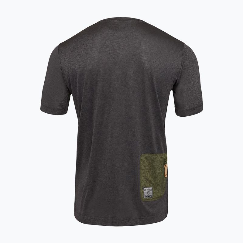 Koszulka rowerowa męska SILVINI Galatro charcoal/olive 2