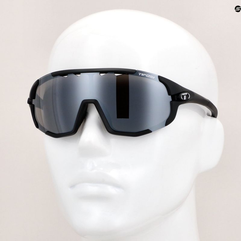 Okulary przeciwsłoneczne Tifosi Sledge matte black/smoke/ac red/clear 8