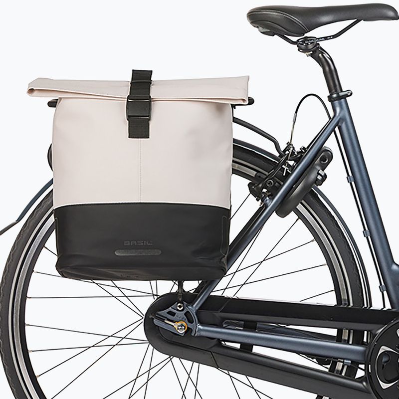 Sakwa rowerowa Basil Cove Double Pannier Bag 32 l off white/black 6