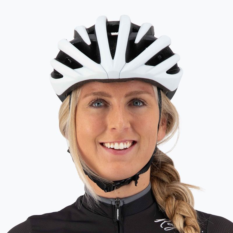 Kask rowerowy Rogelli Tecta white/black 13
