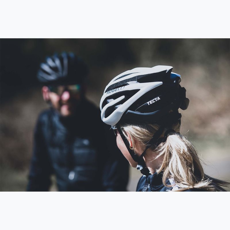 Kask rowerowy Rogelli Tecta white/black 18