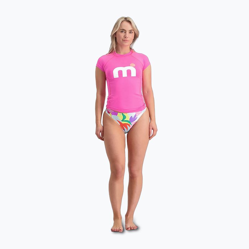 Koszulka do pływania damska Mistral Miami Lycra pink flour 2