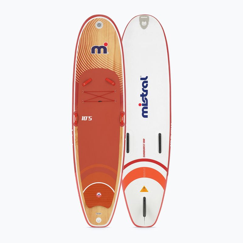 Zestaw deska SUP pompowana Mistral Sunburst Air 10'5 orange/white 2