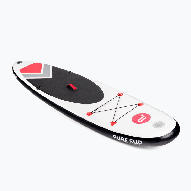 Zestaw deska SUP pompowana Pure4Fun Basic SUP 10'0" 305 x 71 x 15 cm white/black/red/grey 2