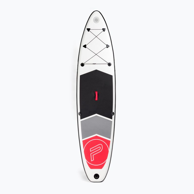 Zestaw deska SUP pompowana Pure4Fun Basic SUP 10'5" white/black/red/grey 3