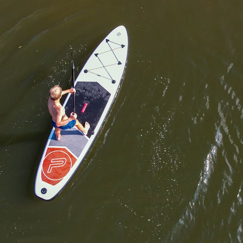 Zestaw deska SUP pompowana Pure4Fun Basic SUP 10'5" white/black/red/grey 9