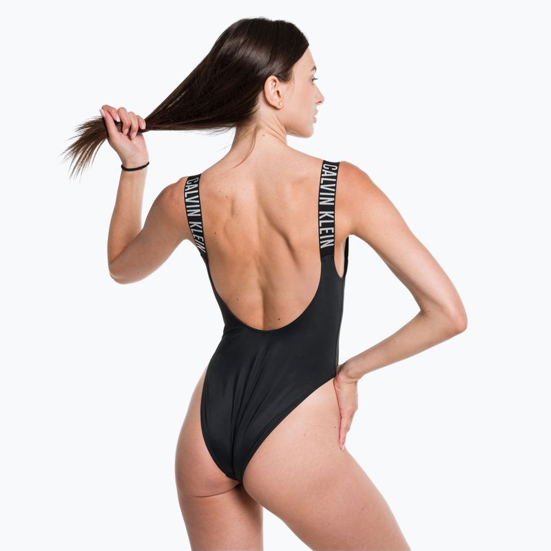 Strój kąpielowy jednoczęściowy damski Calvin Klein Scoop Back One Piece black 3