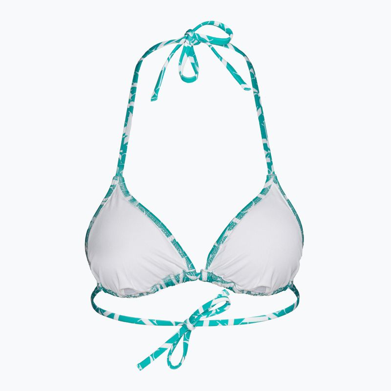 Góra od stroju kąpielowego Calvin Klein Triangle-RP Print monogram blue 2