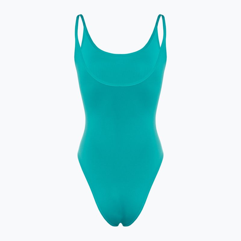 Strój kąpielowy jednoczęściowy damski Calvin Klein Scoop One Piece blue ocean 2