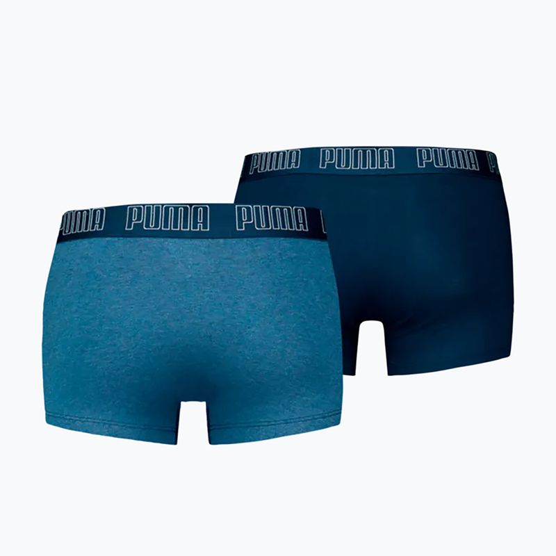 Bokserki męskie PUMA Everyday Trunk 2 pary light blue melange 2