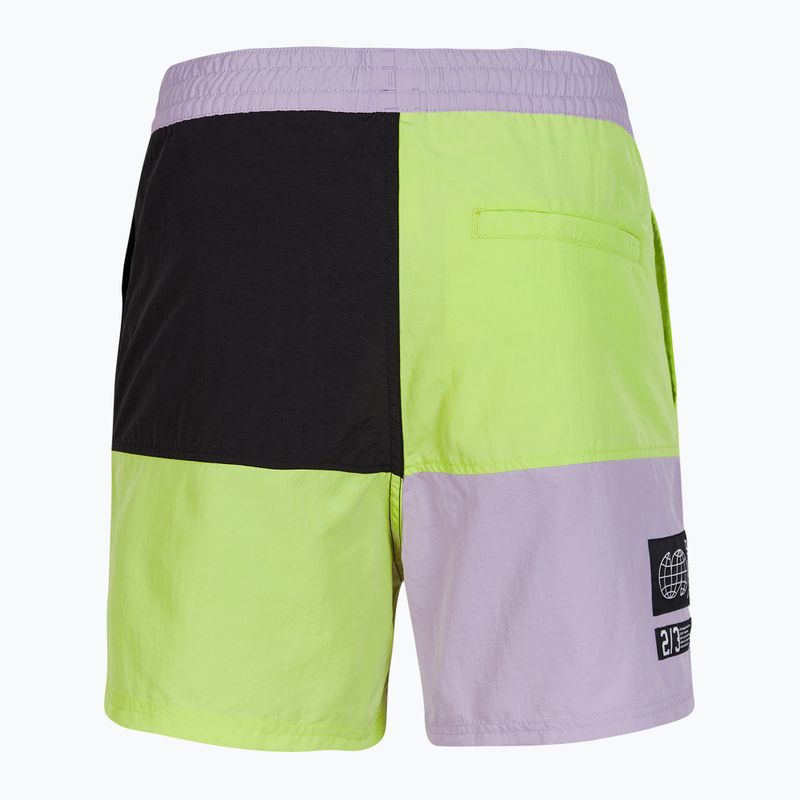 Szorty kąpielowe męskie O'Neill Wilder Colorblock 16'' sunny lime colour block 8