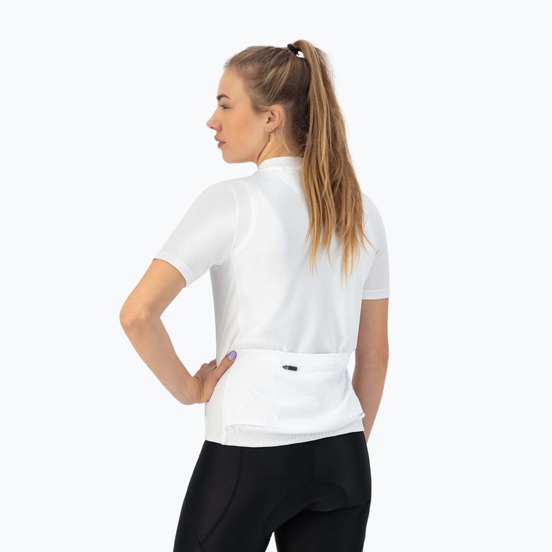 Koszulka rowerowa damska Rogelli Core white 3