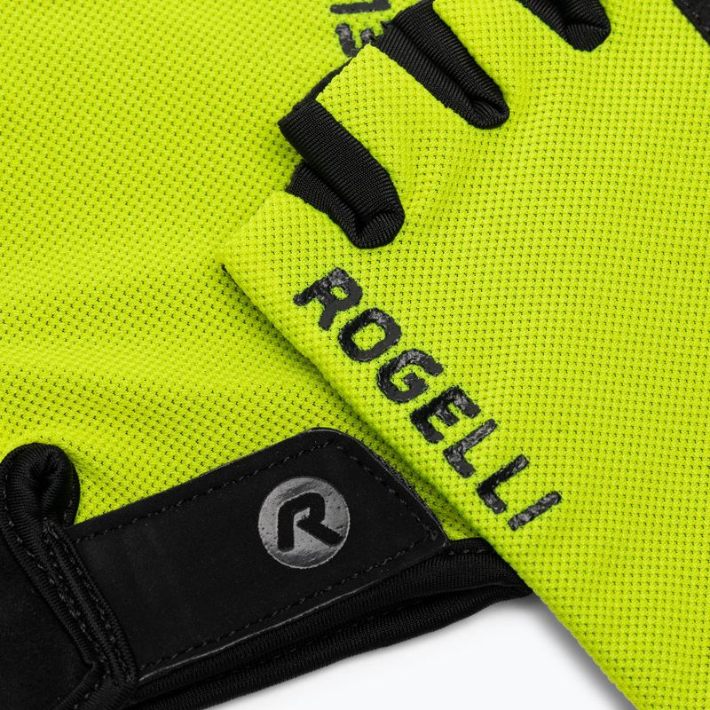 Rękawiczki rowerowe męskie Rogelli Core fluor 5