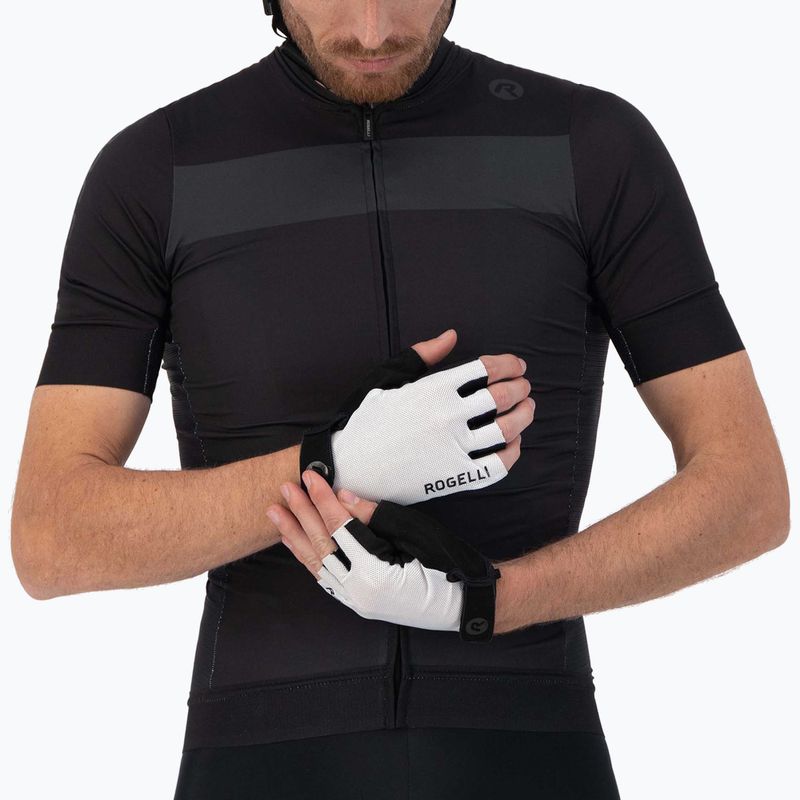 Rękawiczki rowerowe męskie Rogelli Core white 7