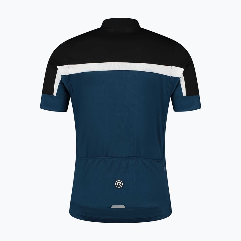 Koszulka rowerowa męska Rogelli Course black/blue/white 4