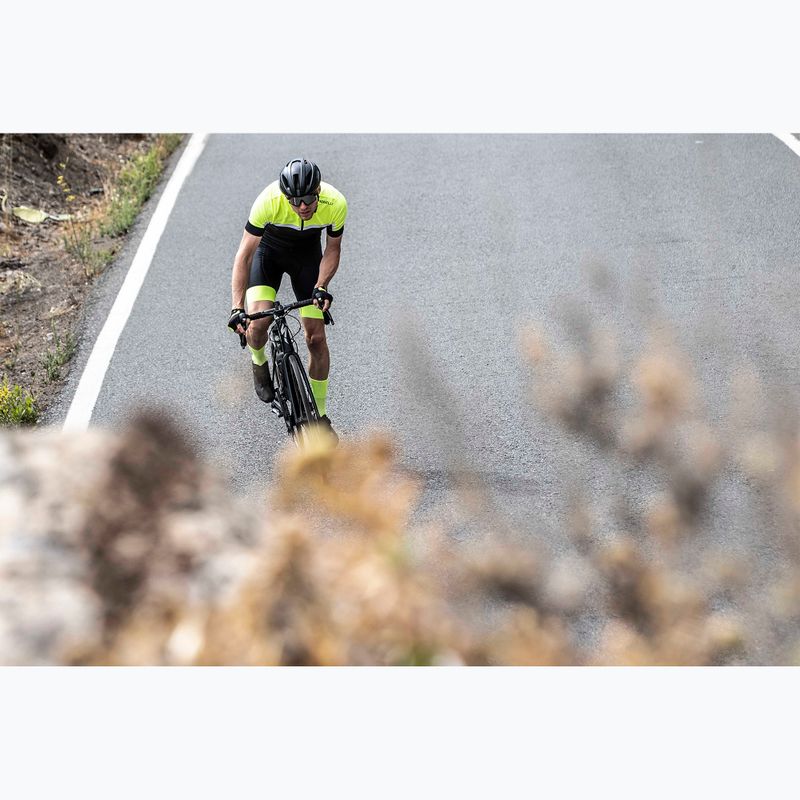 Koszulka rowerowa męska Rogelli Course black/fluor/white 5