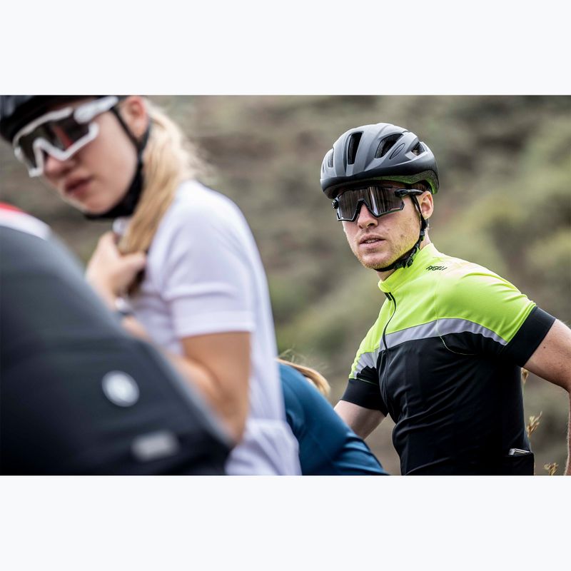 Koszulka rowerowa męska Rogelli Course black/fluor/white 6
