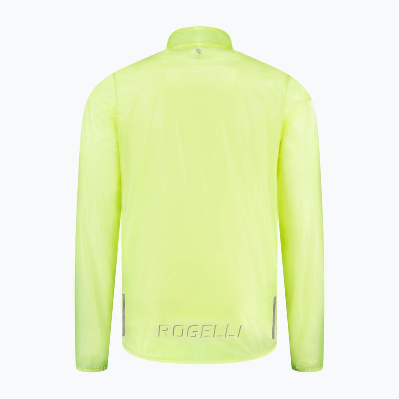 Kurtka rowerowa męska Rogelli Emergency fluor yellow 2
