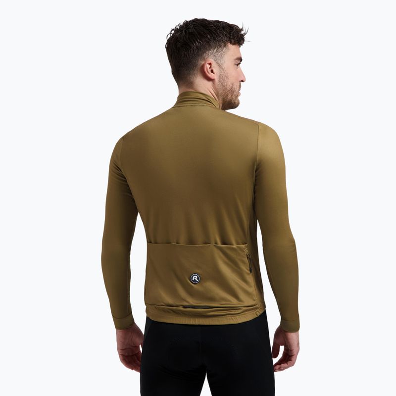Longsleeve rowerowy męski Rogelli Mono brown 2