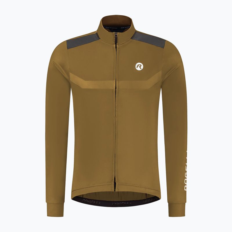 Longsleeve rowerowy męski Rogelli Mono brown 4