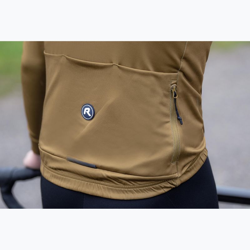 Longsleeve rowerowy męski Rogelli Mono brown 9