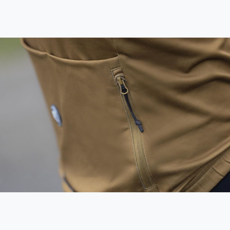 Longsleeve rowerowy męski Rogelli Mono brown 10