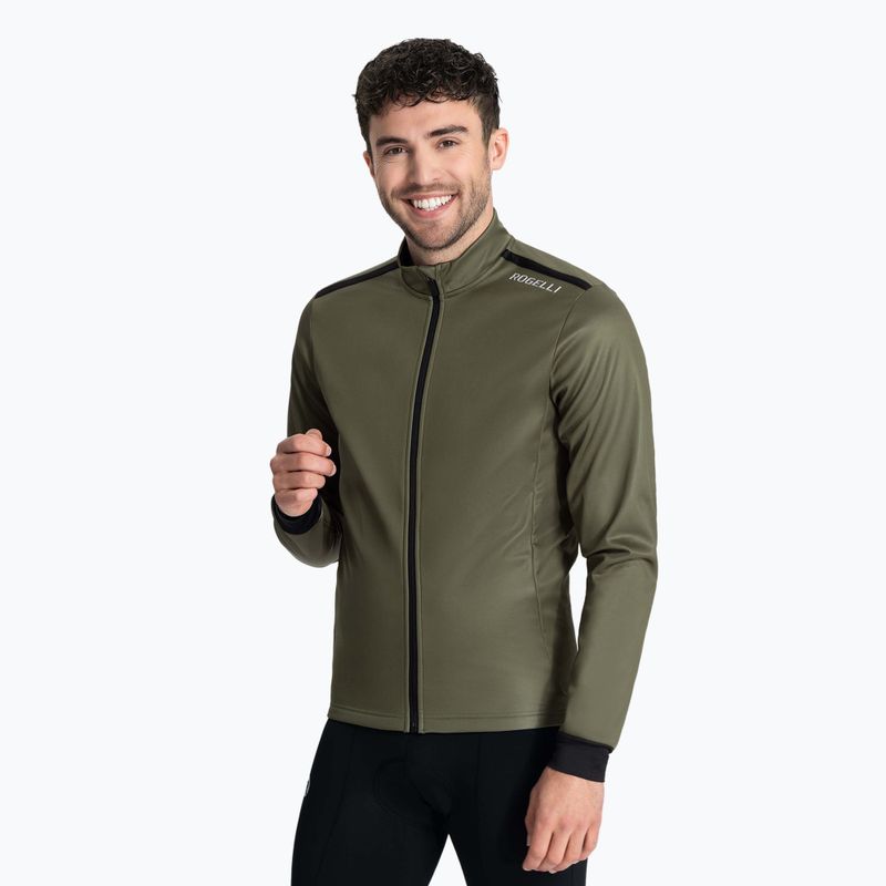 Kurtka rowerowa męska Rogelli Core Winter green
