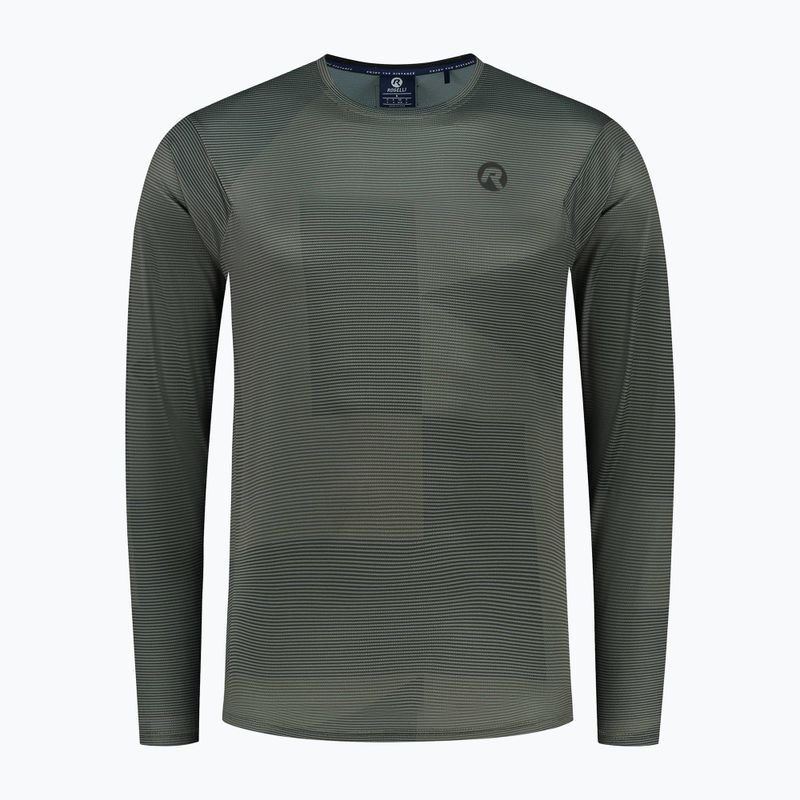 Longsleeve rowerowy męski Rogelli Advntr Core army green 4