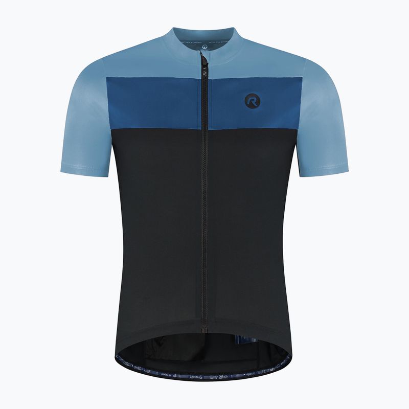 Koszulka rowerowa męska Rogelli Core Block black/blue/dark blue 6