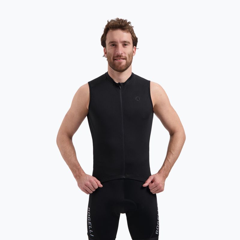 Koszulka rowerowa męska Rogelli Essential II WS black