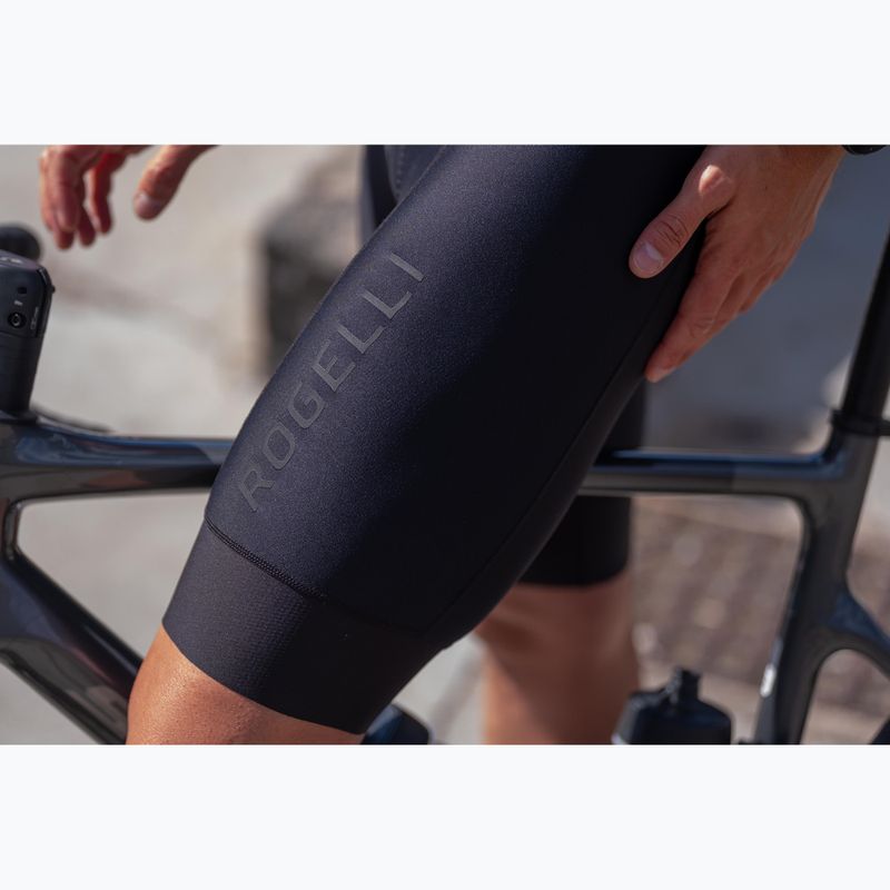 Spodenki rowerowe męskie Rogelli Essential II Bib Short black 13
