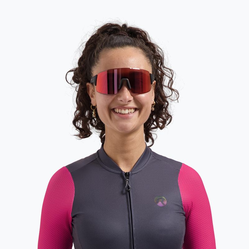 Okulary przeciwsłoneczne Rogelli Swift Full Revo black/red full revo 4