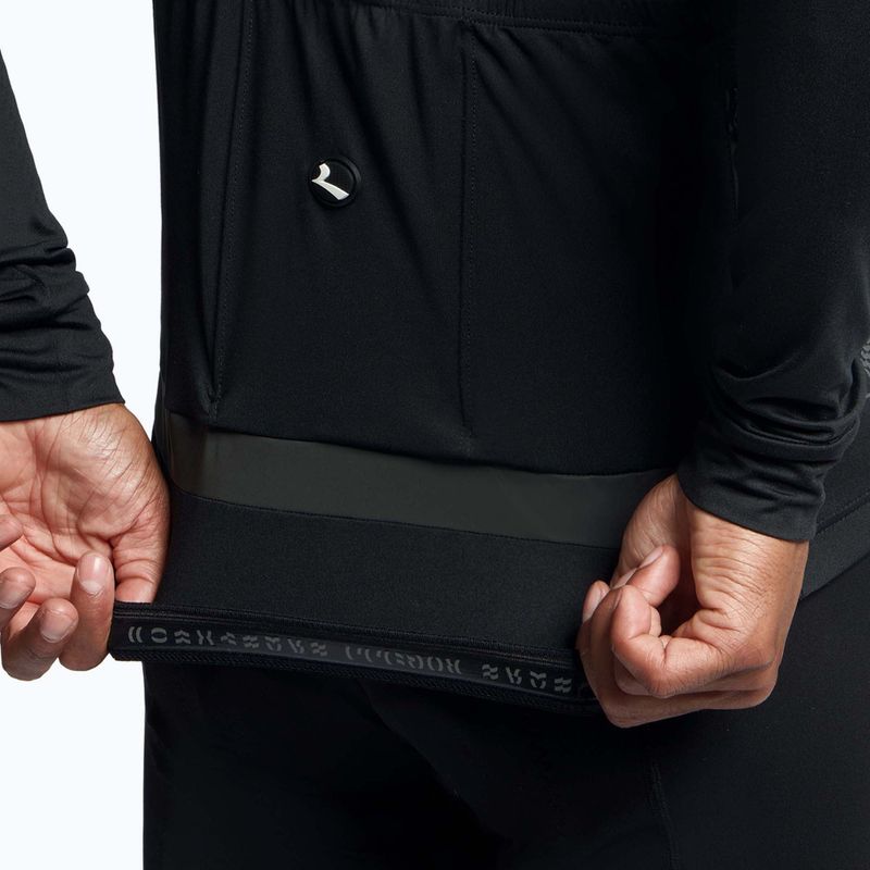 Longsleeve rowerowy męski Rogelli Essential Light black 3