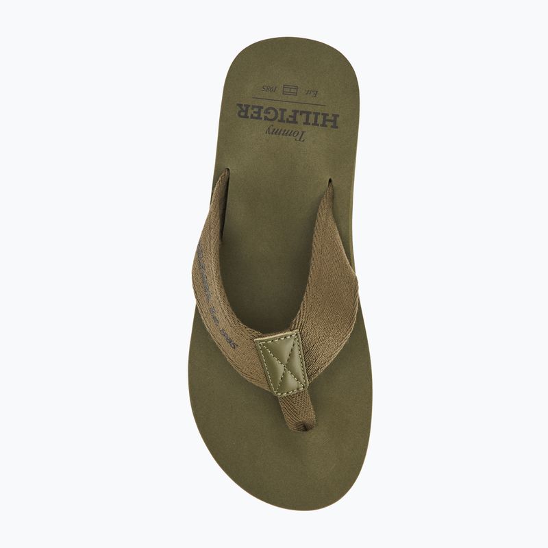 Japonki męskie Tommy Hilfiger 85 Beach Sandal army green 5