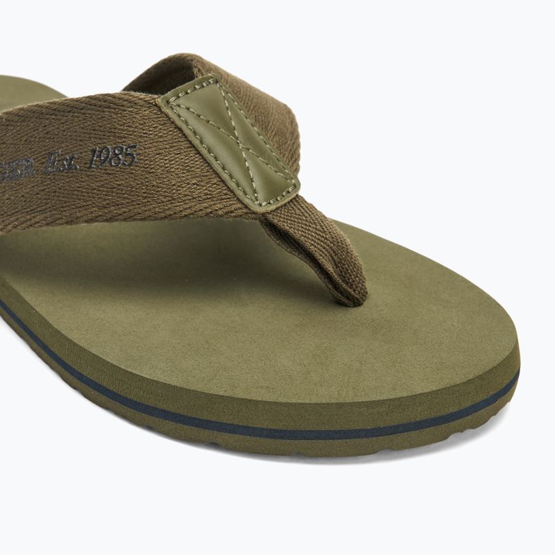 Japonki męskie Tommy Hilfiger 85 Beach Sandal army green 7