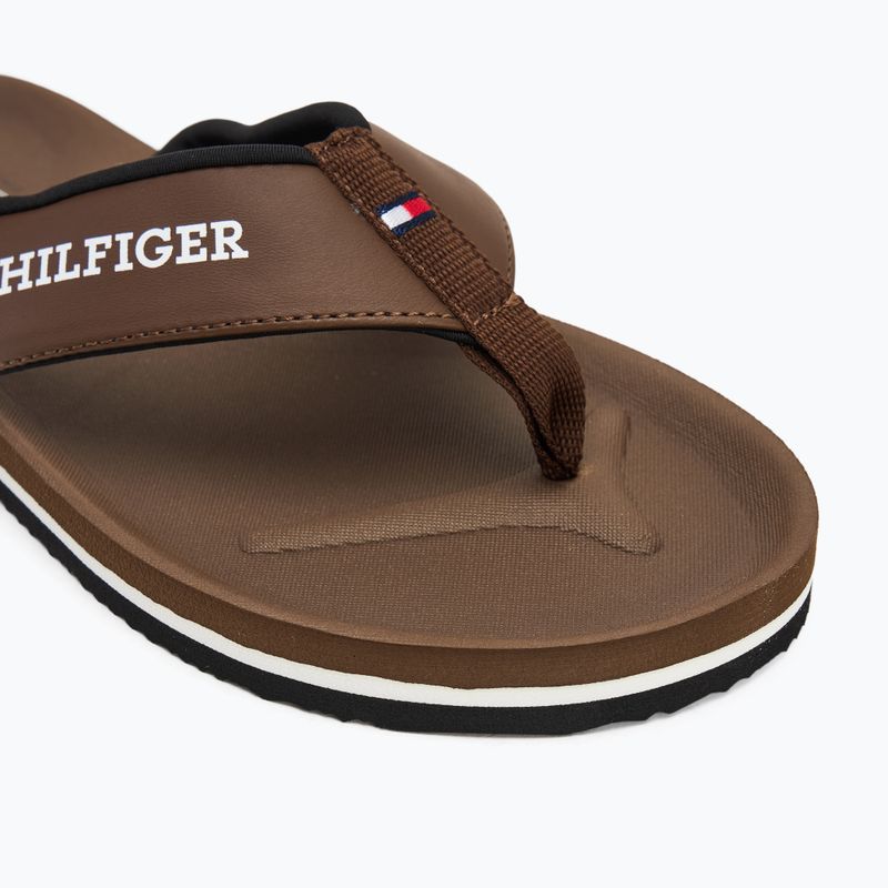 Japonki męskie Tommy Hilfiger Padded Comfort B Sandal legacy brown 7