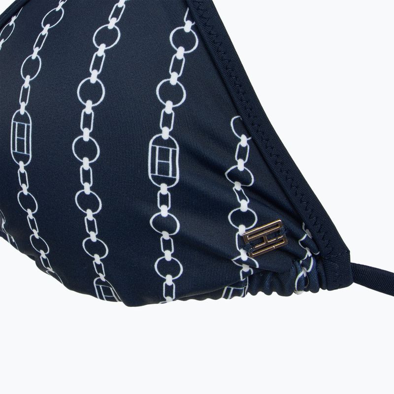 Góra od stroju kąpielowego Tommy Hilfiger Triangle Rp Print flag chain dark night navy 3