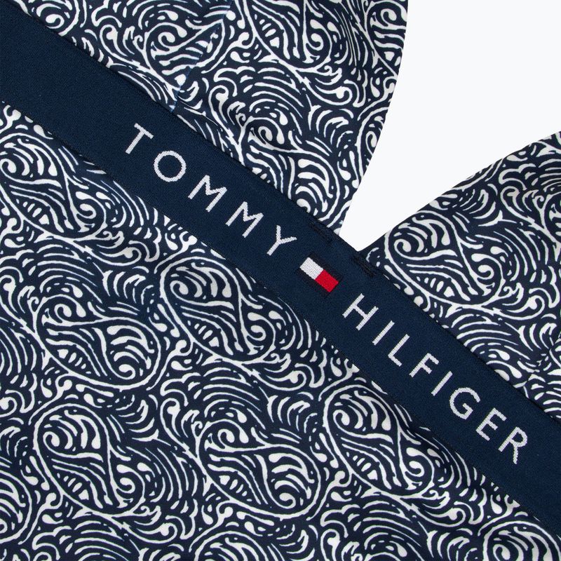 Strój kąpielowy jednoczęściowy damski Tommy Hilfiger Halter One Piece Rp Print illustrated wave dark night navy 3