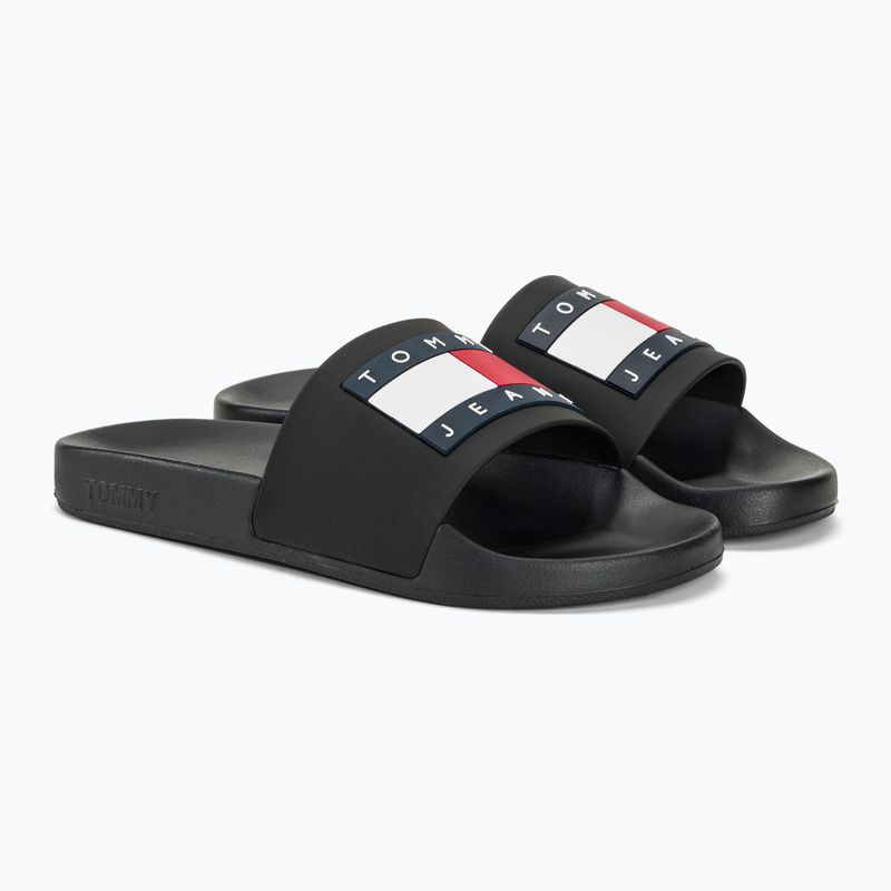 Klapki damskie Tommy Jeans Flag Pool Slide Ess black 4