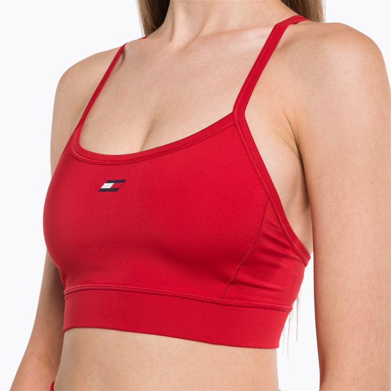 Biustonosz treningowy Tommy Hilfiger Essentials Low Int red 4