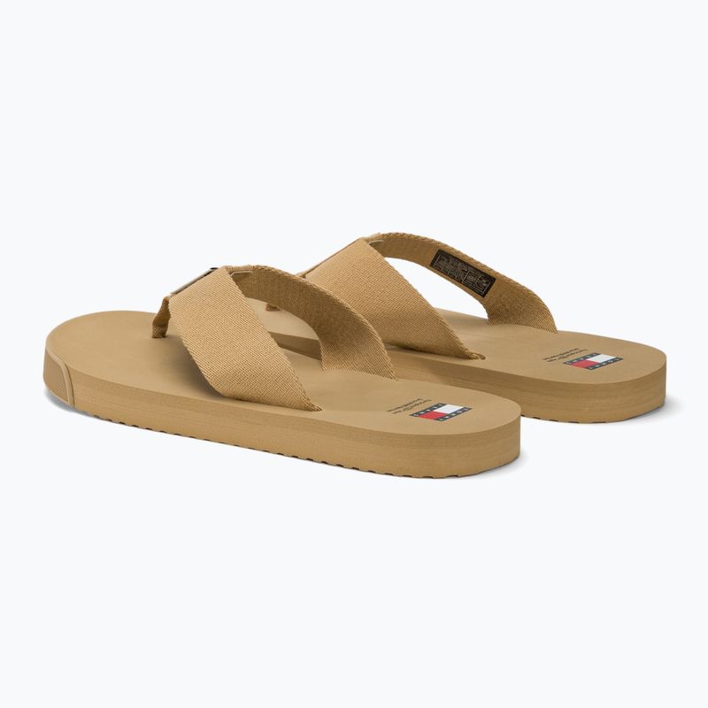 Japonki męskie Tommy Jeans Elevated Flip Flop tawny sand 3