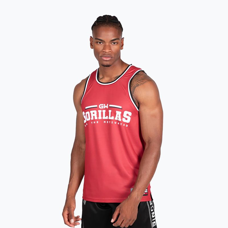Koszulka treningowa męska Gorilla Wear Keene red/black 2
