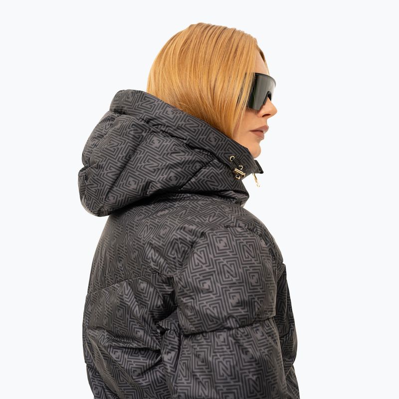 Kurtka narciarska damska Nikkie Newport Logo black 2
